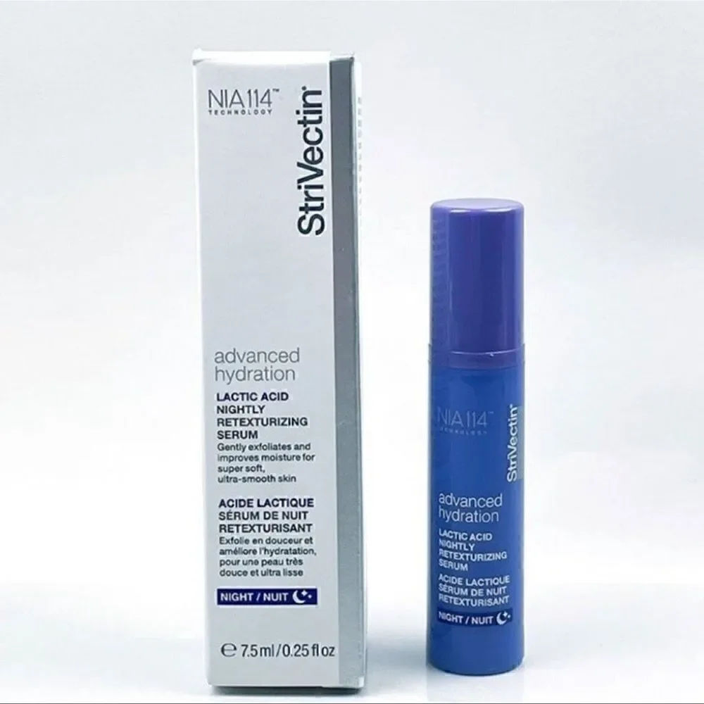 $15🌟 StriVectin Advanced Hydration Lactic Acid Nightly Retexturizing Serum
